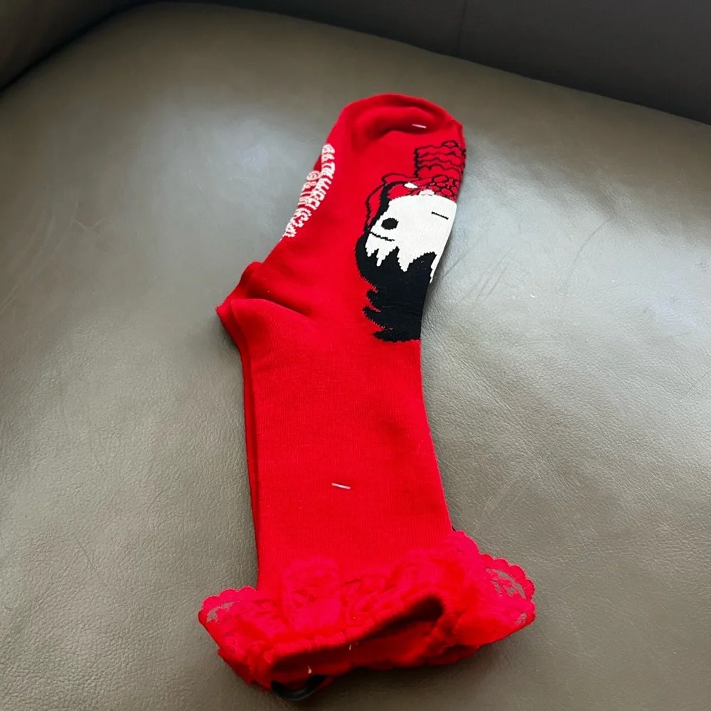 Beetlejuice Lydia Lace Crew Socks